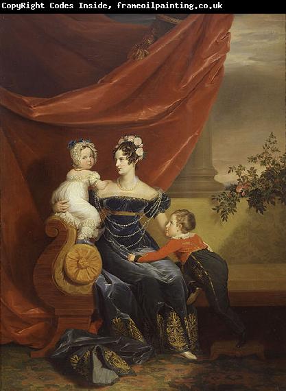 George Dawe Charlotte of Prussia with children